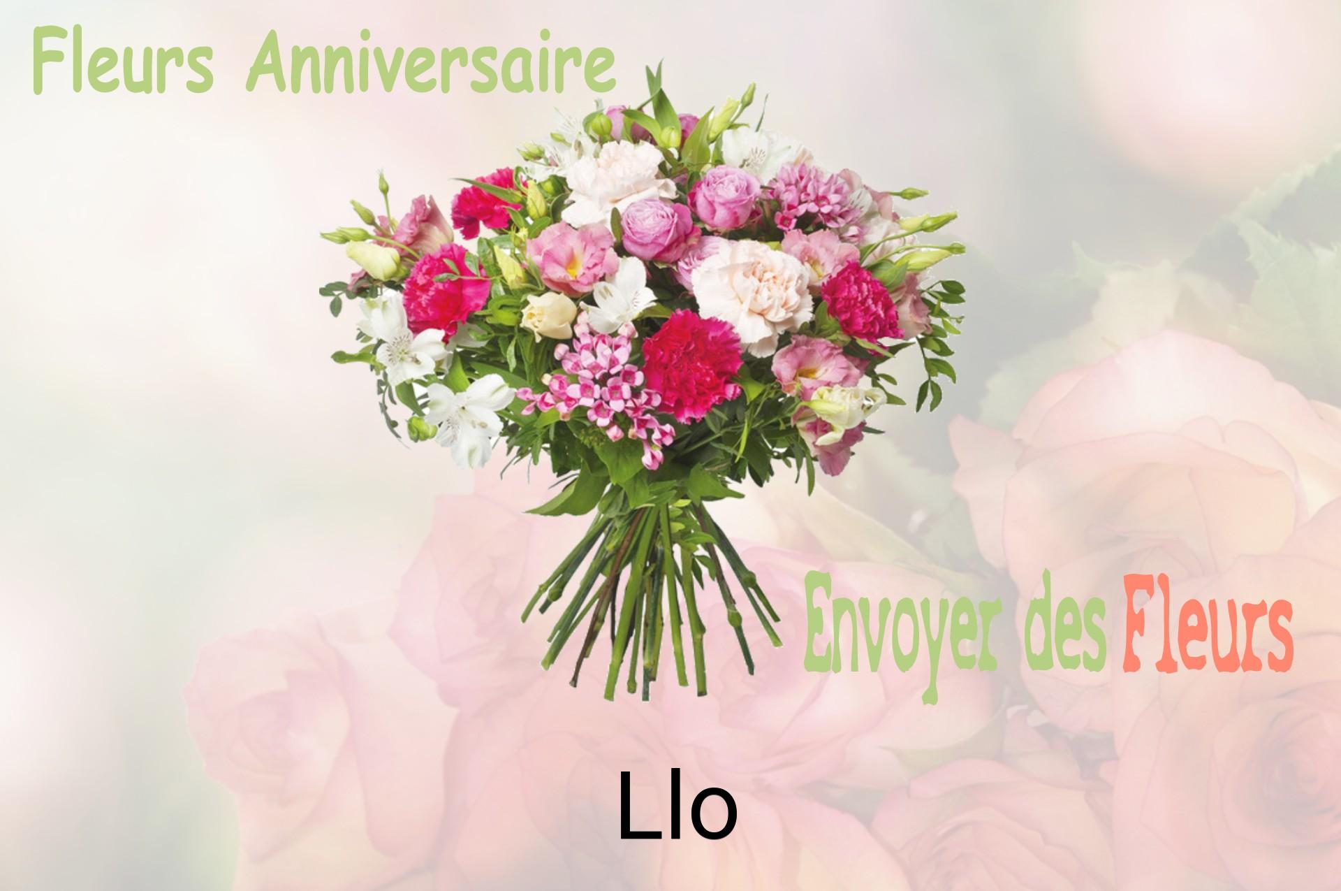 Bouquet de fleurs d’anniversaire livré à Llo
